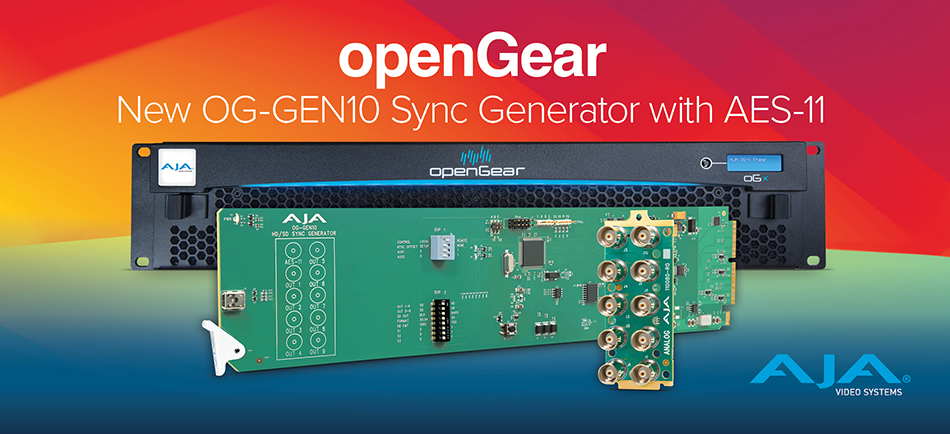 AJA Launches openGear OG-GEN10 HD/SD Sync Generator