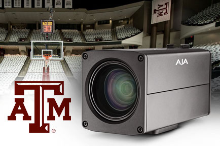 Texas A&M Athletics Enhances the Basketball Fan Experience with AJA RovoCam 