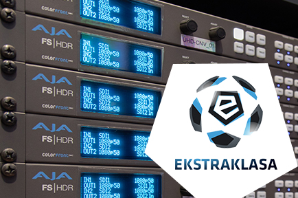 Ekstraklasa Live Park, Host Broadcaster of the Polish Football Premiere League Ekstraklasa, Taps AJA FS-HDR for HDR Live Production