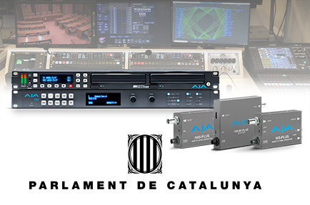 Parliament of Catalonia Powers Live HD Broadcasts with AJA Solutions for Recording, Conversion and Frame Synchronization