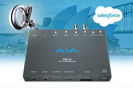 AJA HELO Helps Transport Audiences to Salesforce’s Virtual World Tour Sydney