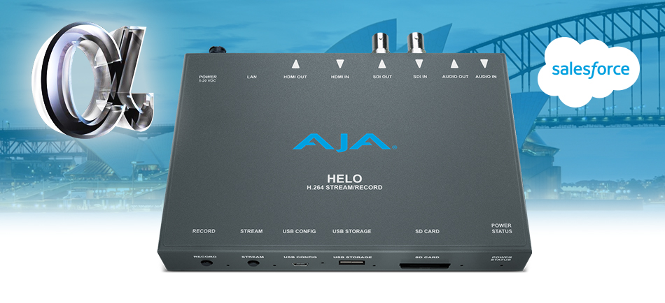 AJA HELO Helps Transport Audiences to Salesforce’s Virtual World Tour Sydney