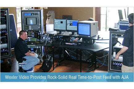 Wexler Video Provides Rock-Solid Real Time-to-post Feed with AJA Solutions