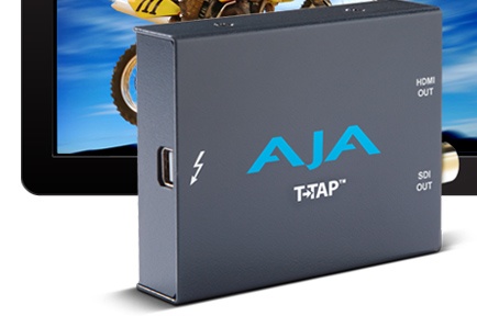 AJA Announces T-TAP, Thunderbolt Power in the Palm of Your Hand