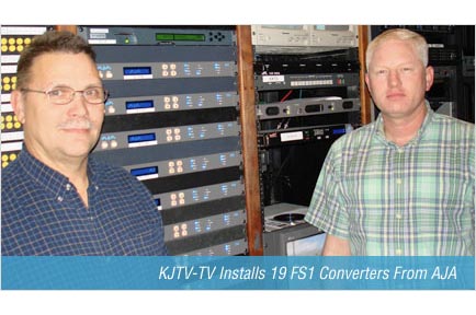 KJTV-TV Installs 19 FS1 Converters From AJA
